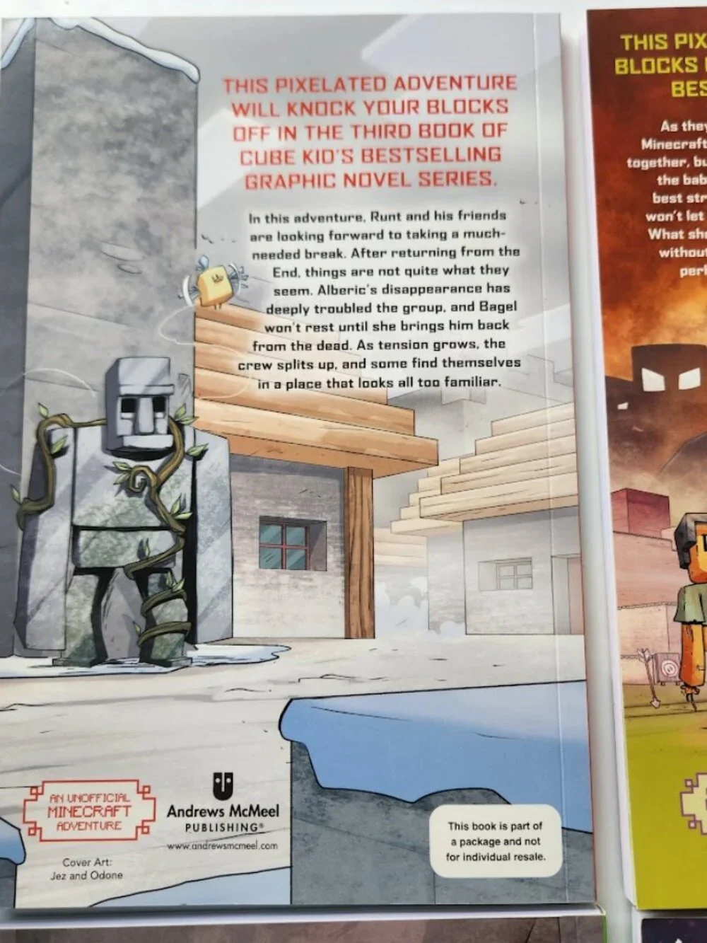 NEW Minecraft Book Bundle Diary of an 8-Bit Warrior Graphic Novel Comic Books Cu